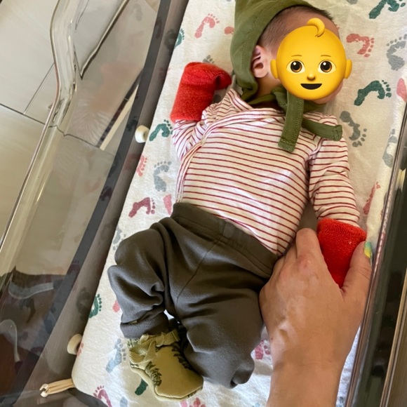 Two Organic Kimono Bodysuits - Picture 2 of 2